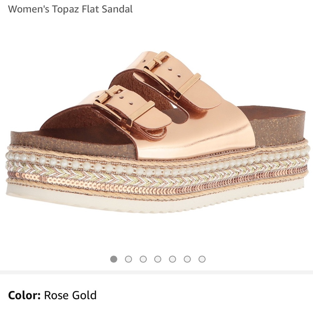 MIA topaz platform buckle sandals size 8.5